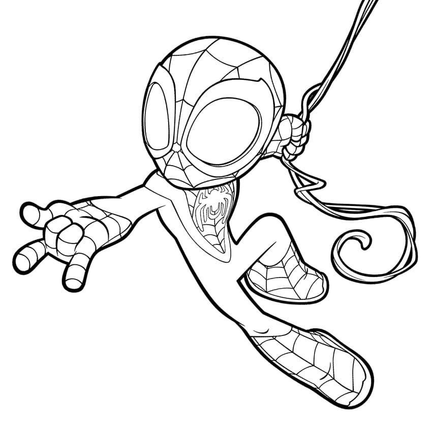 Discover exciting spiderman and friends coloring pages