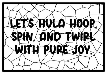 Lets hula hoop spin and twirl with pure joy gym coloring pages