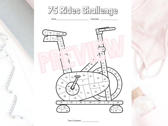 Rides challenge coloring page ride goals spin bike coloring page tracking spin bike rides