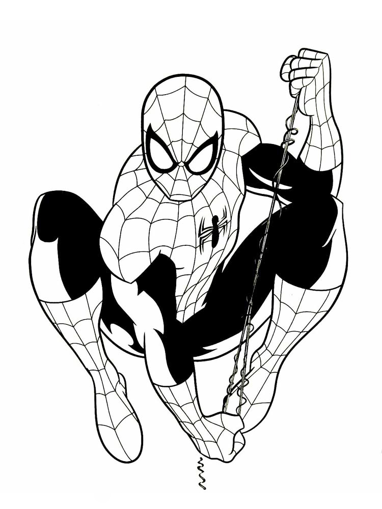 Free printable spiderman coloring pages for kids