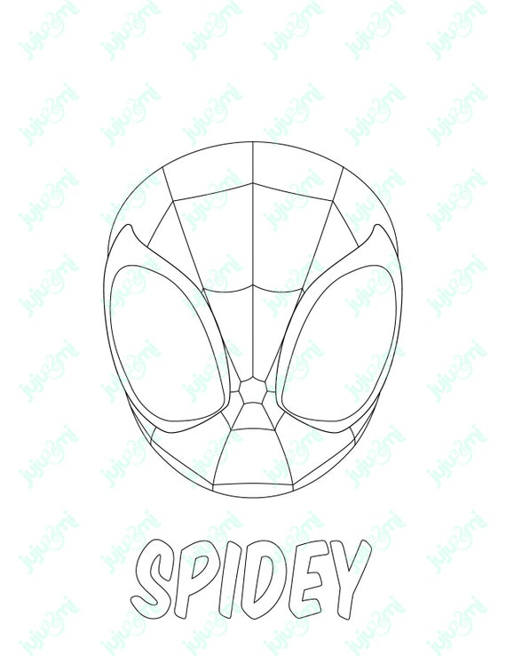 Promo codes and coloring sheets spidey coloring sheets spidey ghosty spin get promo codes inside instant digital download