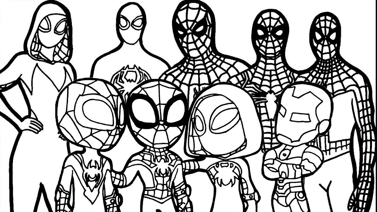 Ððhow to draw arvels spidey and his aazing friends vs spideran across spider verse reastered