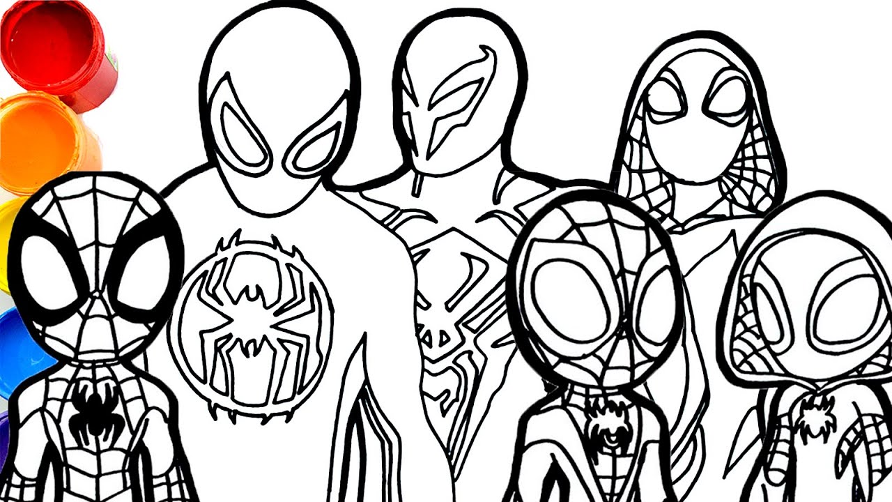 Ðð coloring arvels spidey and his aazing friends vs spider