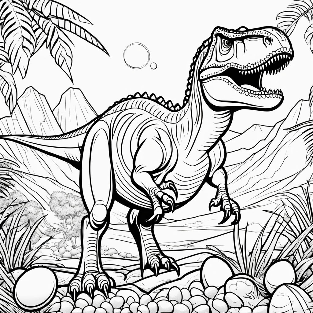 Spinosaurus coloring book