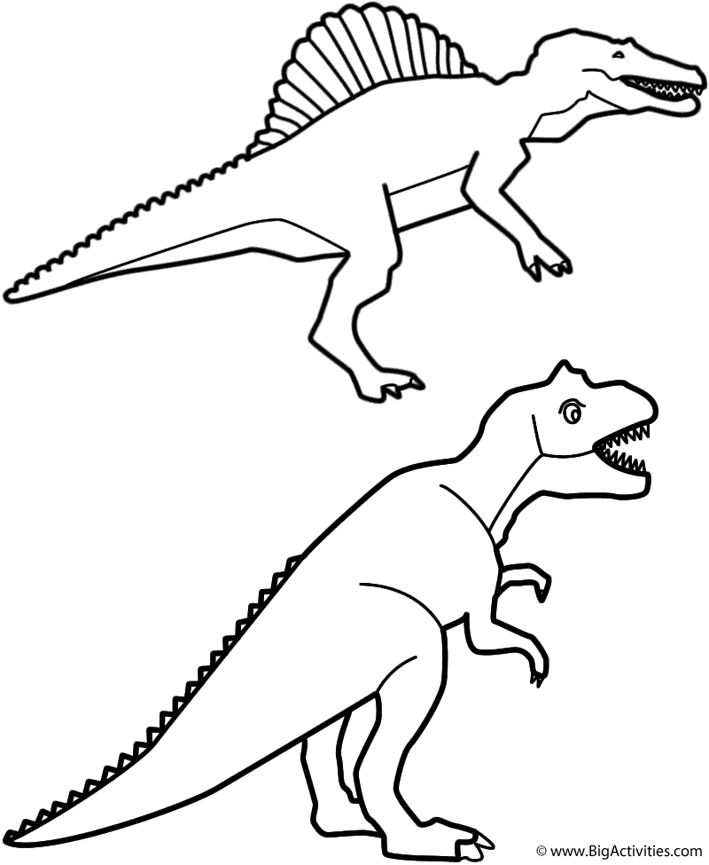 Spinosaurus and t