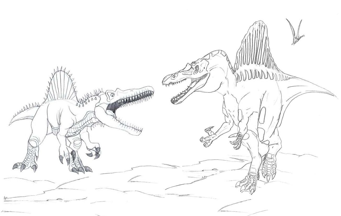 Spinosaurus coloring page printable spinosaurus coloring pages dinosaur coloring