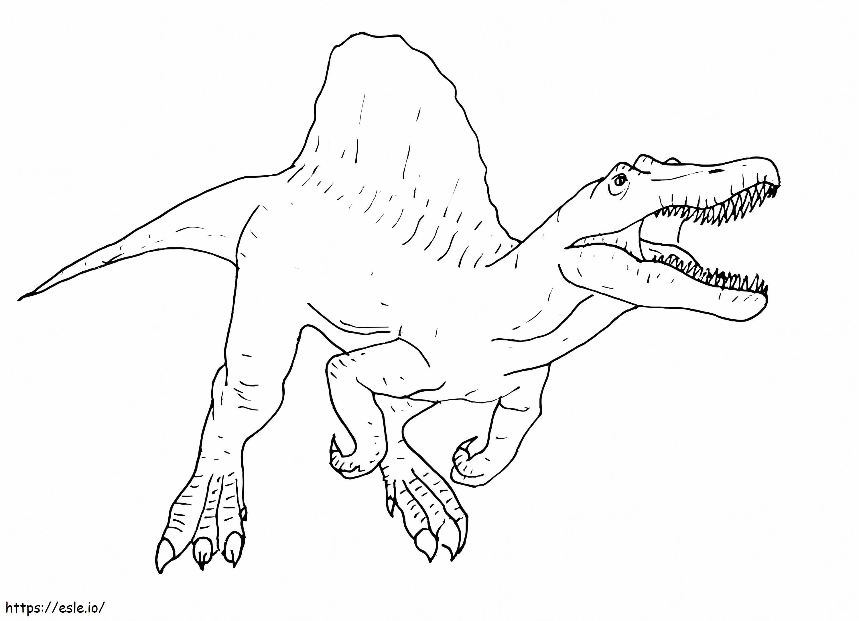 Spinosaurus coloring page