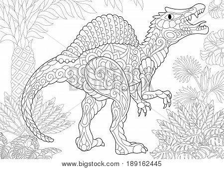 Stylized spinosaurus vector photo free trial bigstock