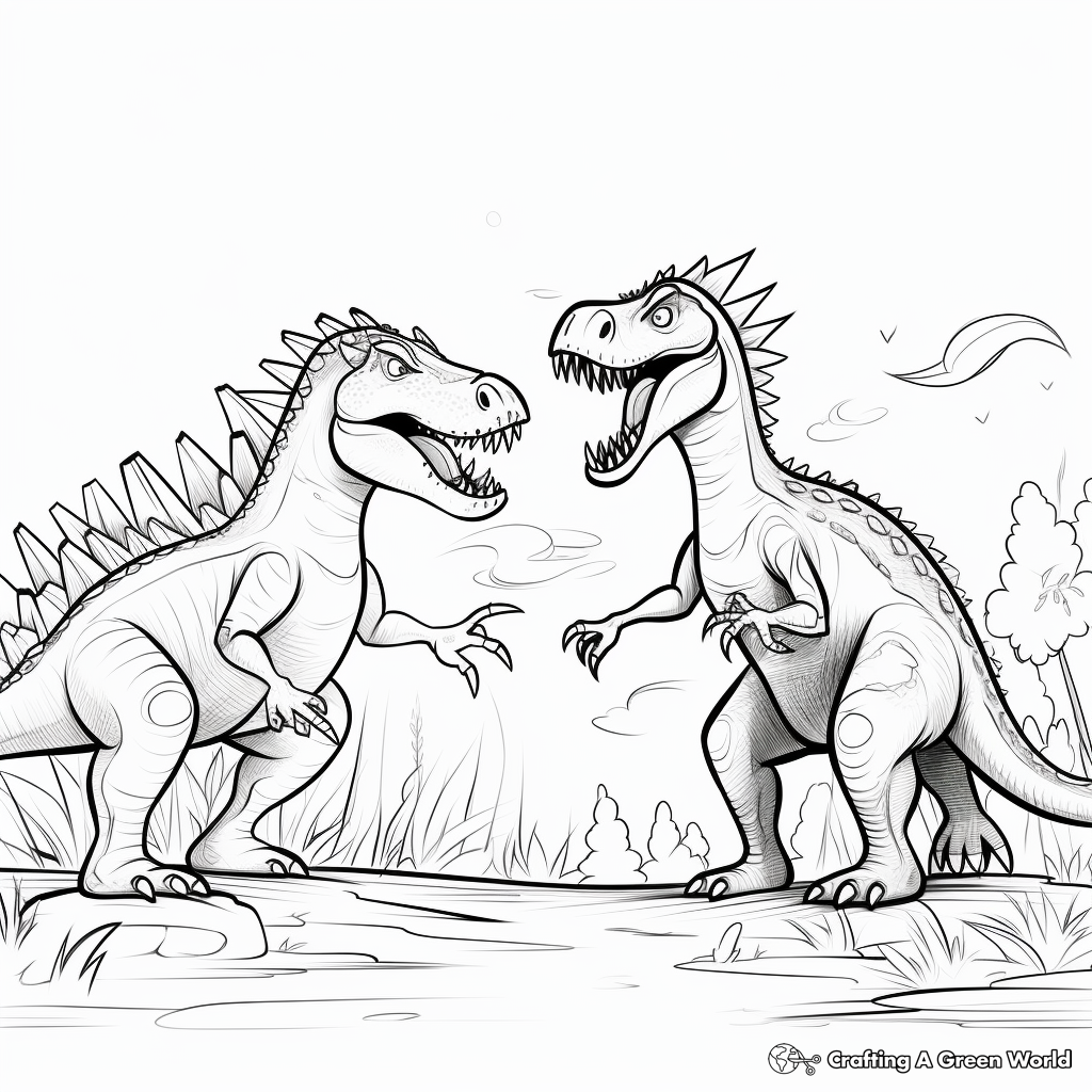 Spinosaurus vs t