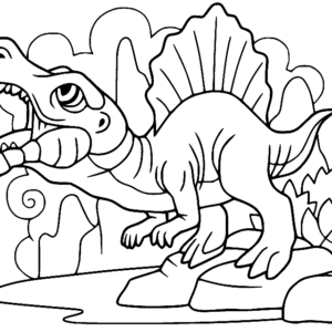 Spinosaurus coloring pages printable for free download