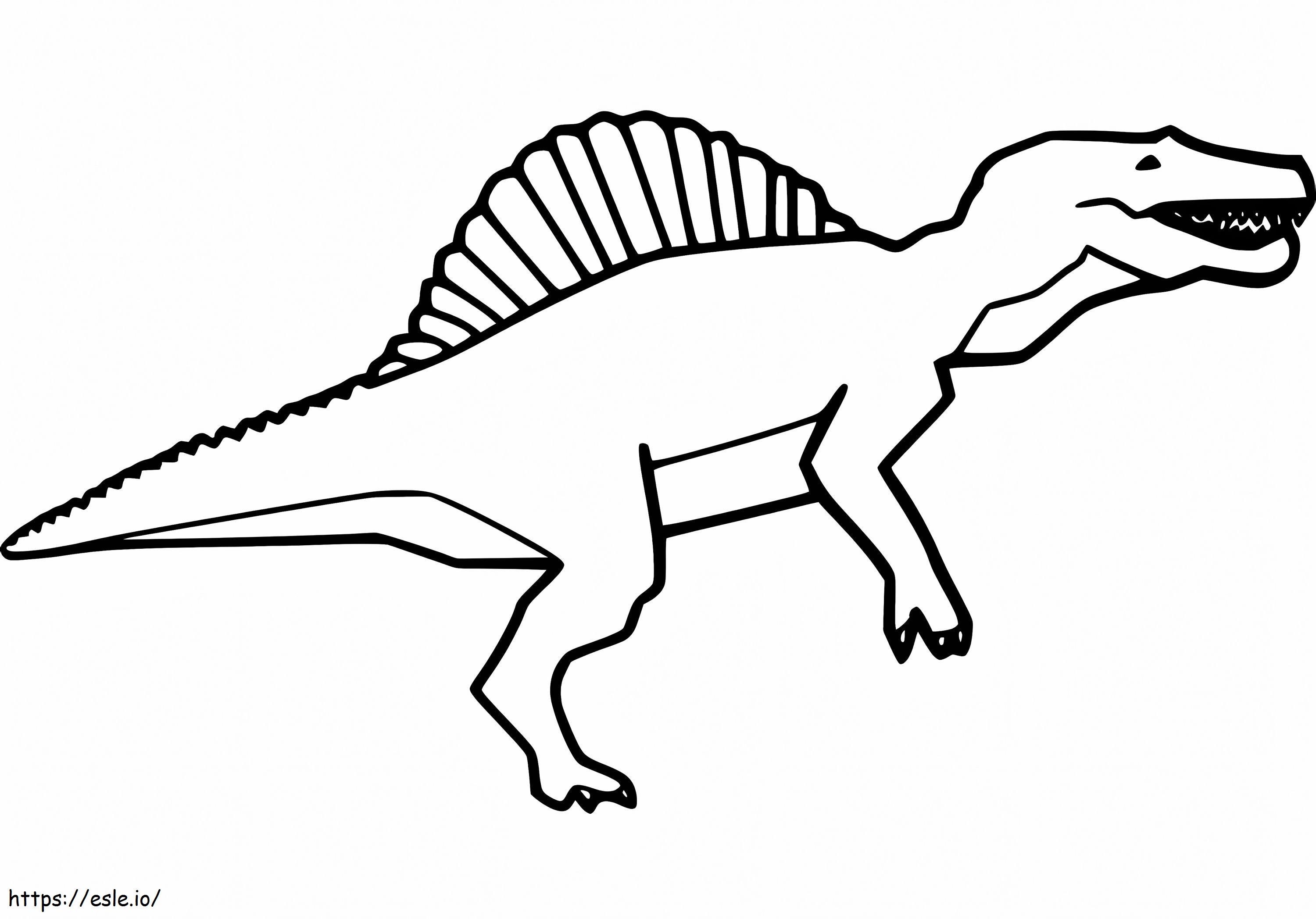 Spinosaurus printable coloring page