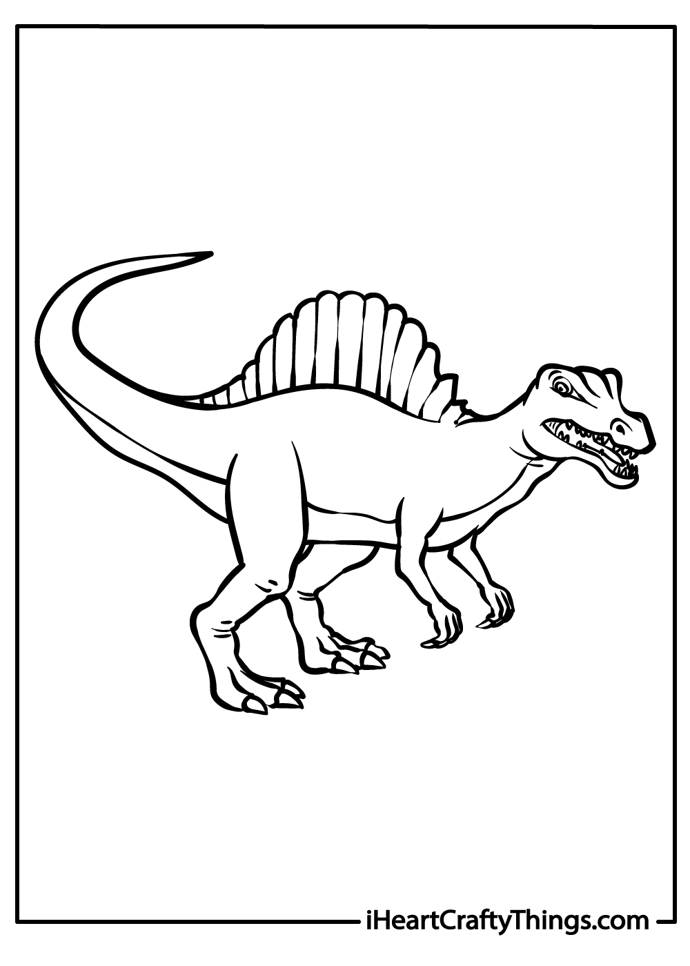 Spinosaurus coloring pages free printables