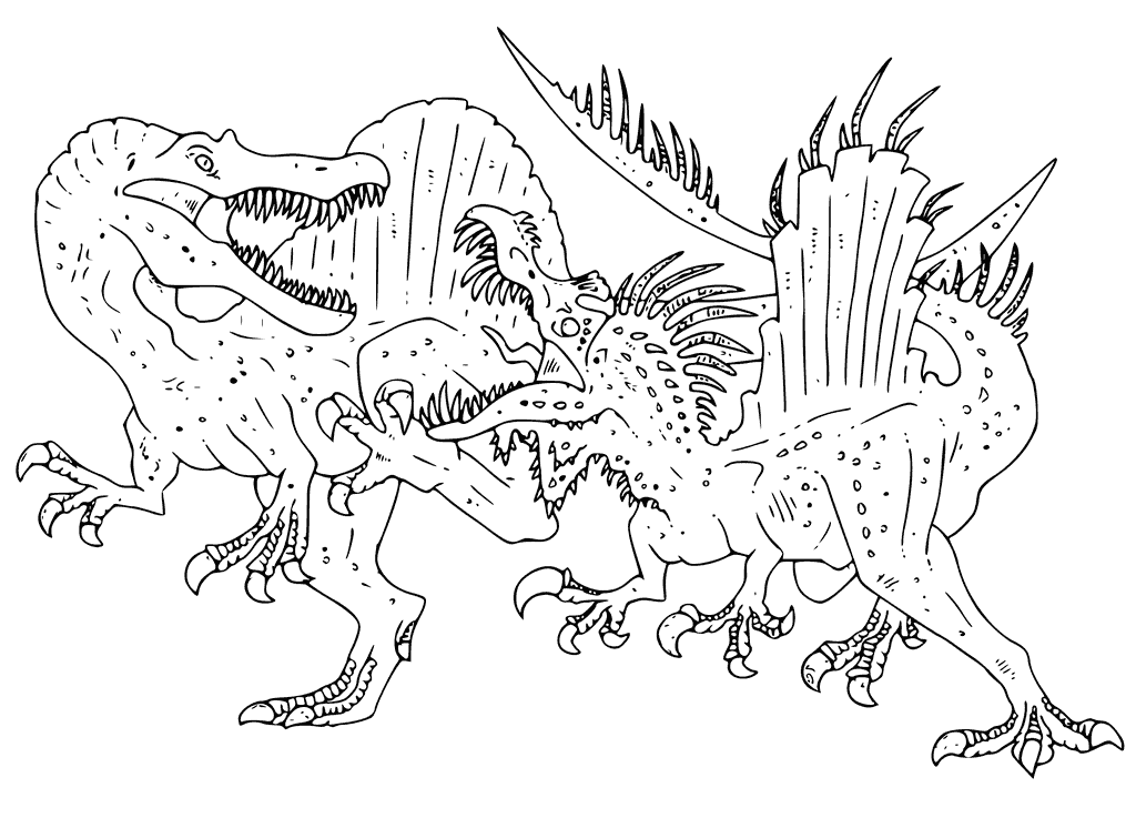 Spinosaurus coloring pages printable for free download