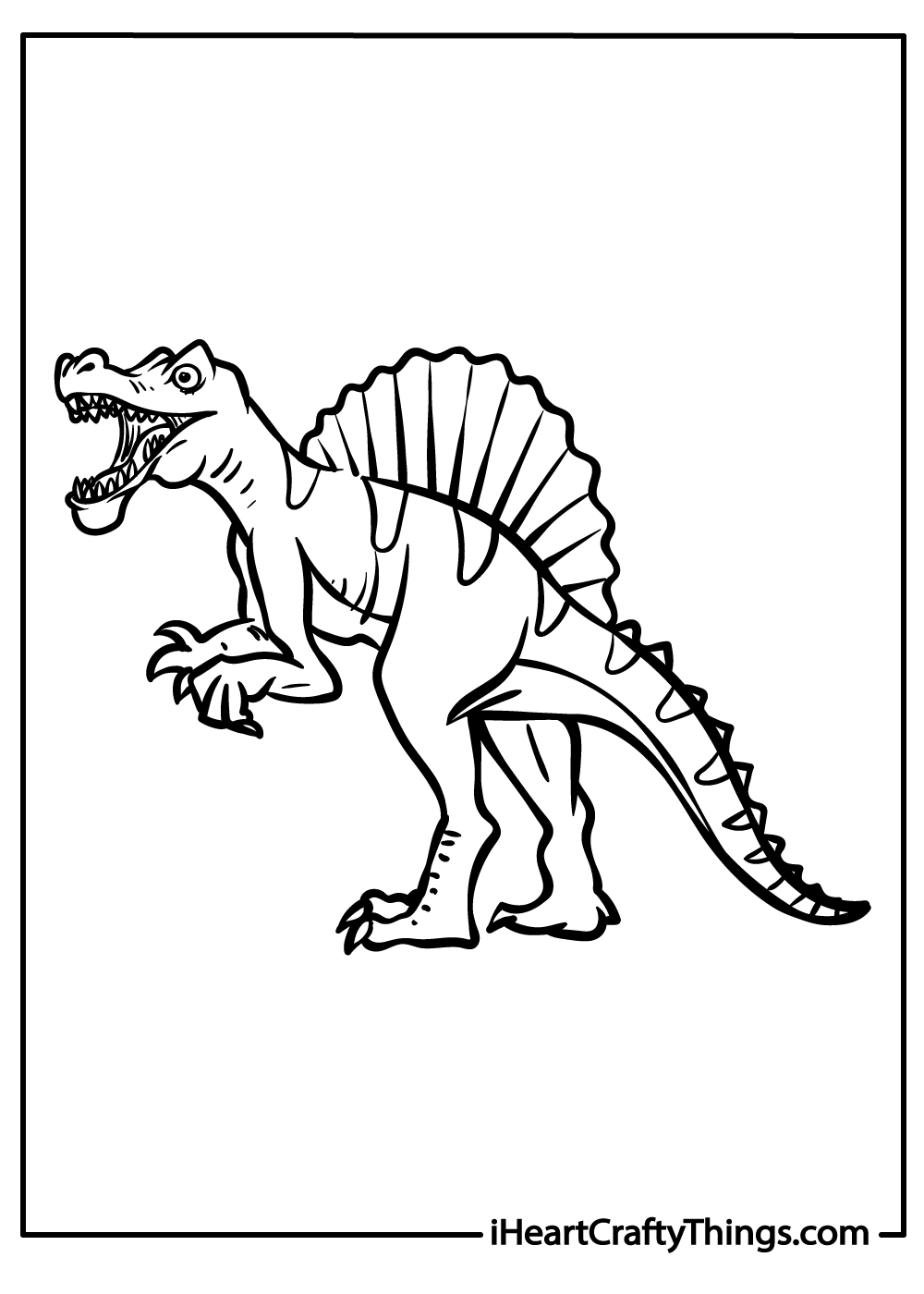 Spinosaurus coloring pages free printables