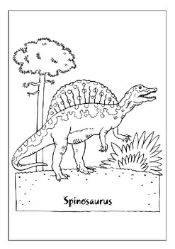 Explore the world of carnivorous dinosaurs with spinosaurus coloring pages pdf