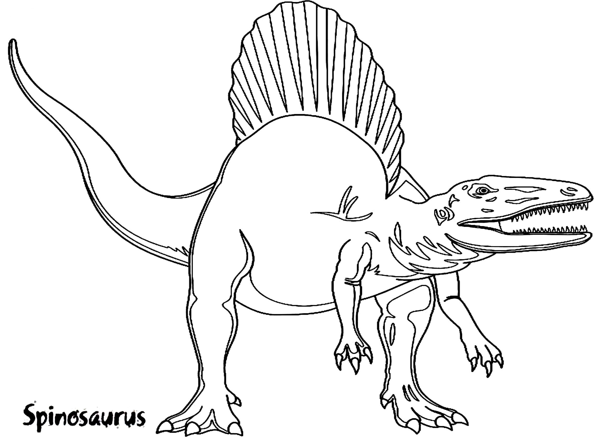 Spinosaurus coloring pages pdf to print