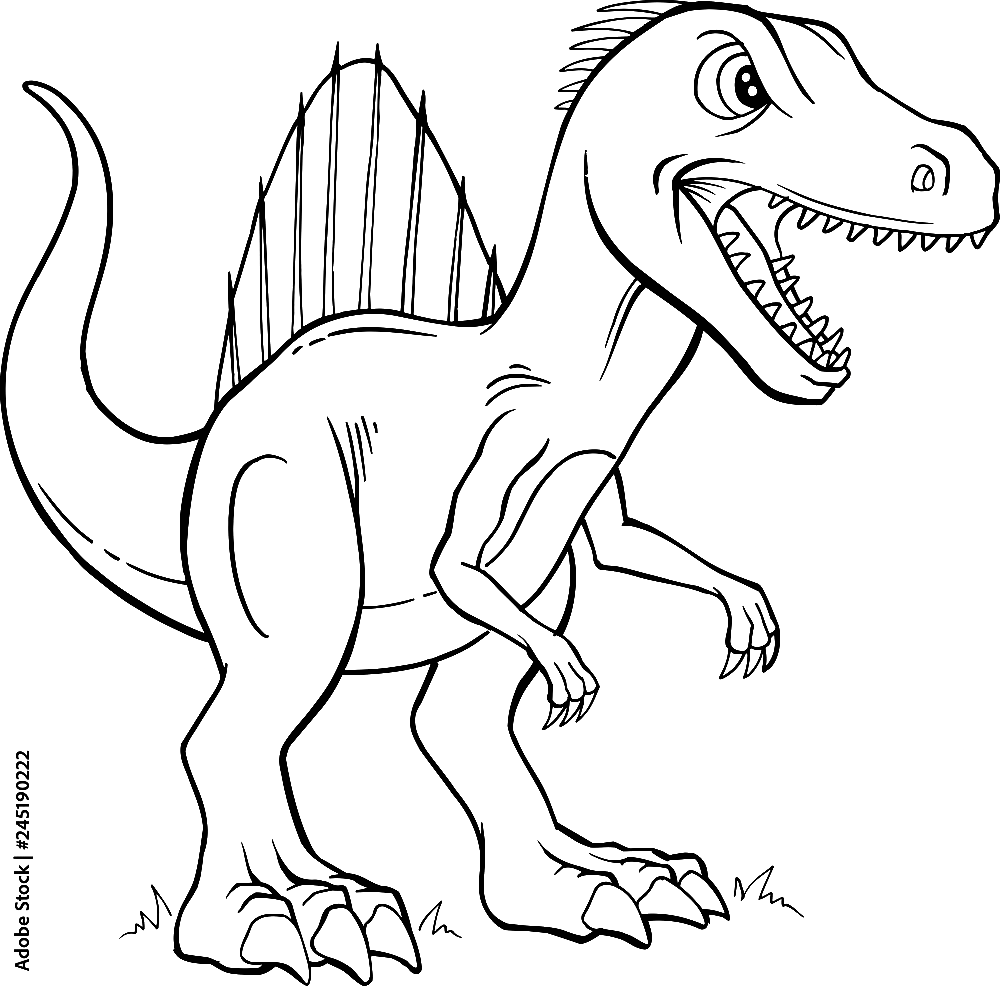 Spinosaurus coloring pages printable for free download