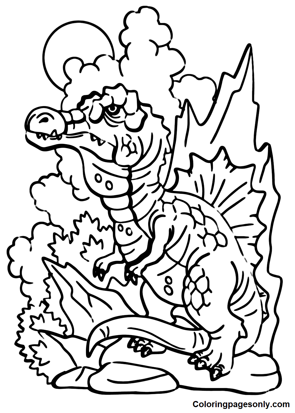 Spinosaurus coloring pages printable for free download