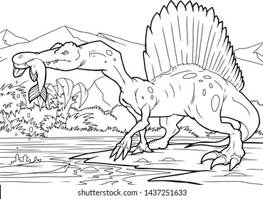 Spinosaurus over royalty