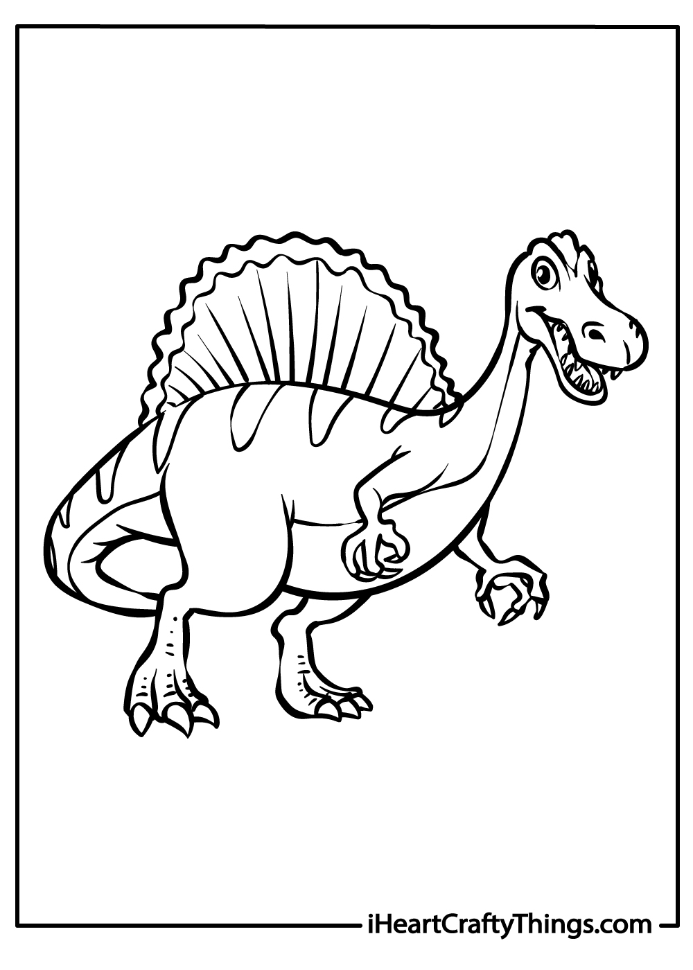 Spinosaurus coloring pages free printables