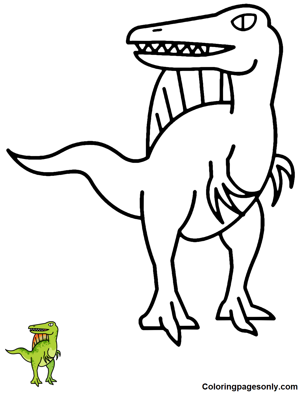 Spinosaurus coloring pages printable for free download