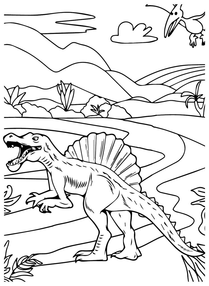 Spinosaurus aegyptiacus coloring pages