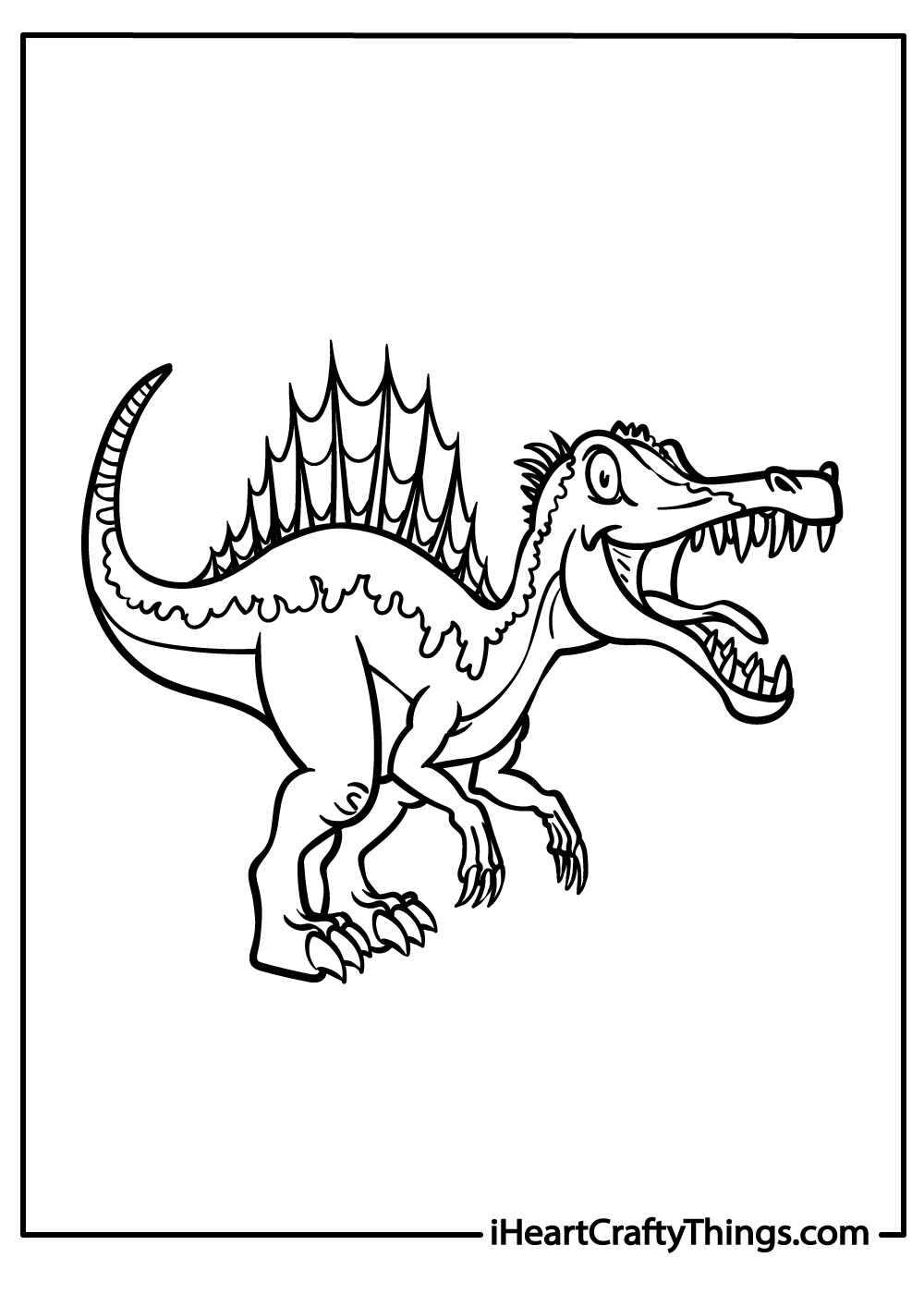 Spinosaurus coloring pages free printables