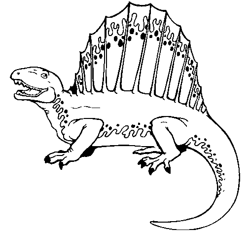 Spinosaurus coloring page