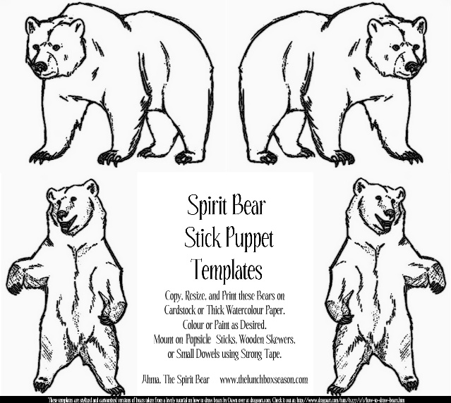 Spirit bear crafts the lunchbox season