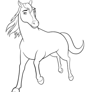 Spirit riding free coloring pages printable for free download