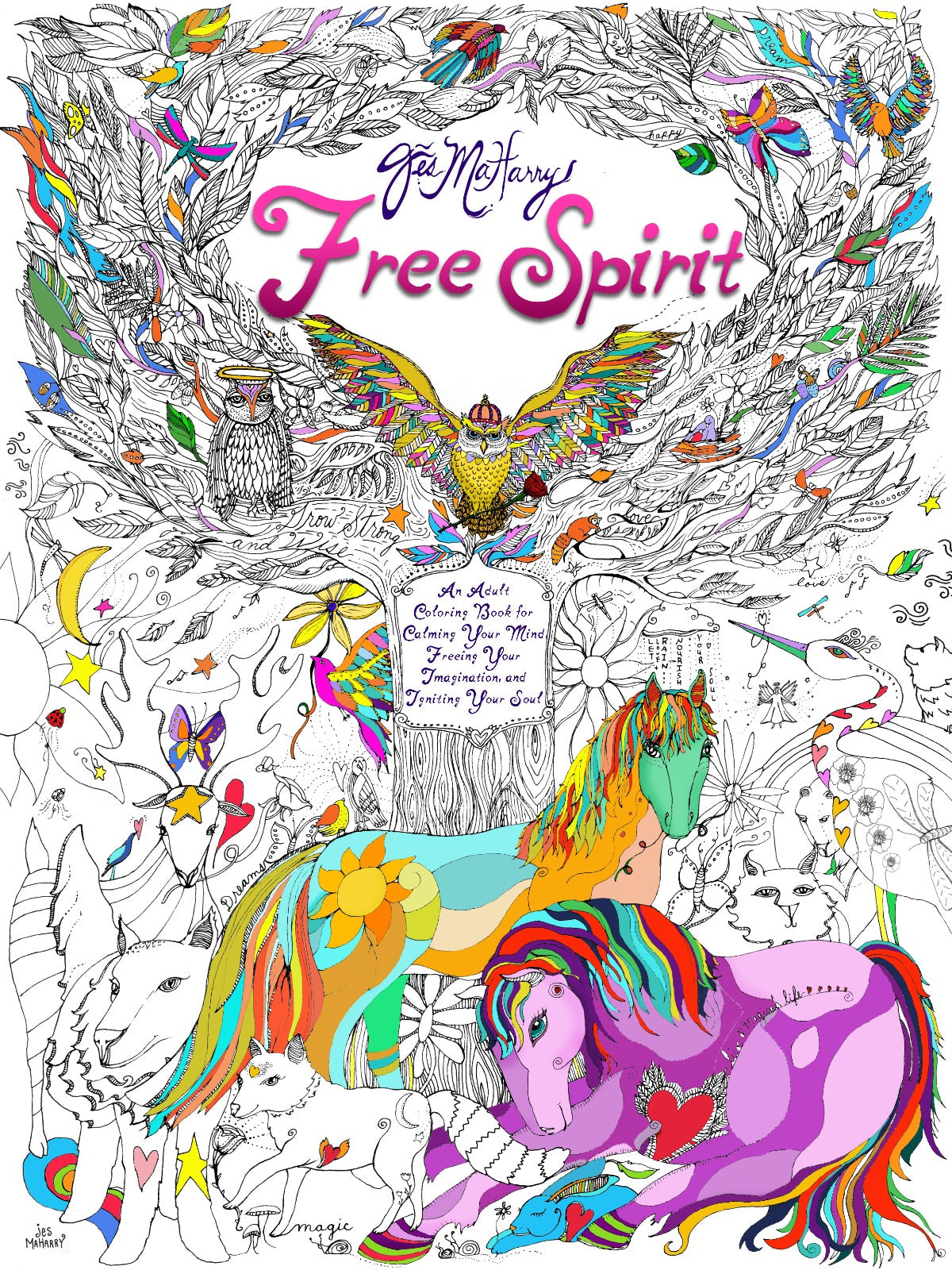 Free spirit coloring book