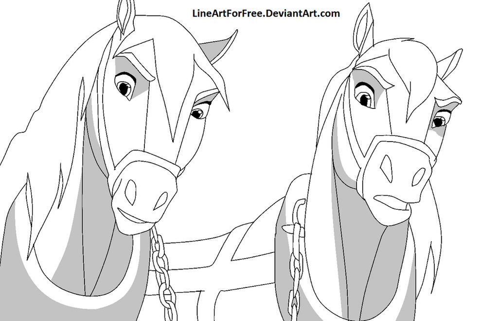 Spirit horse base by lineartforfree on