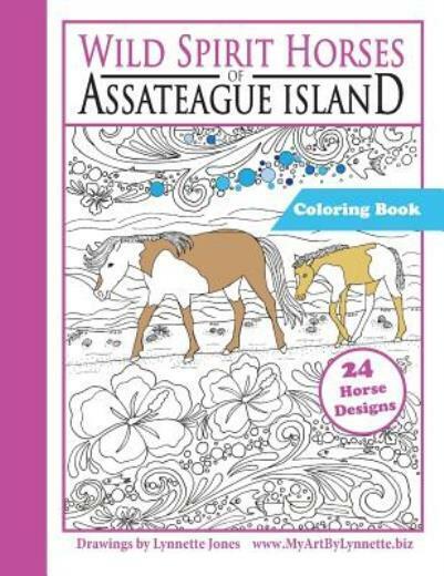 Wild spirit horse coloring book the wild horses of assateague