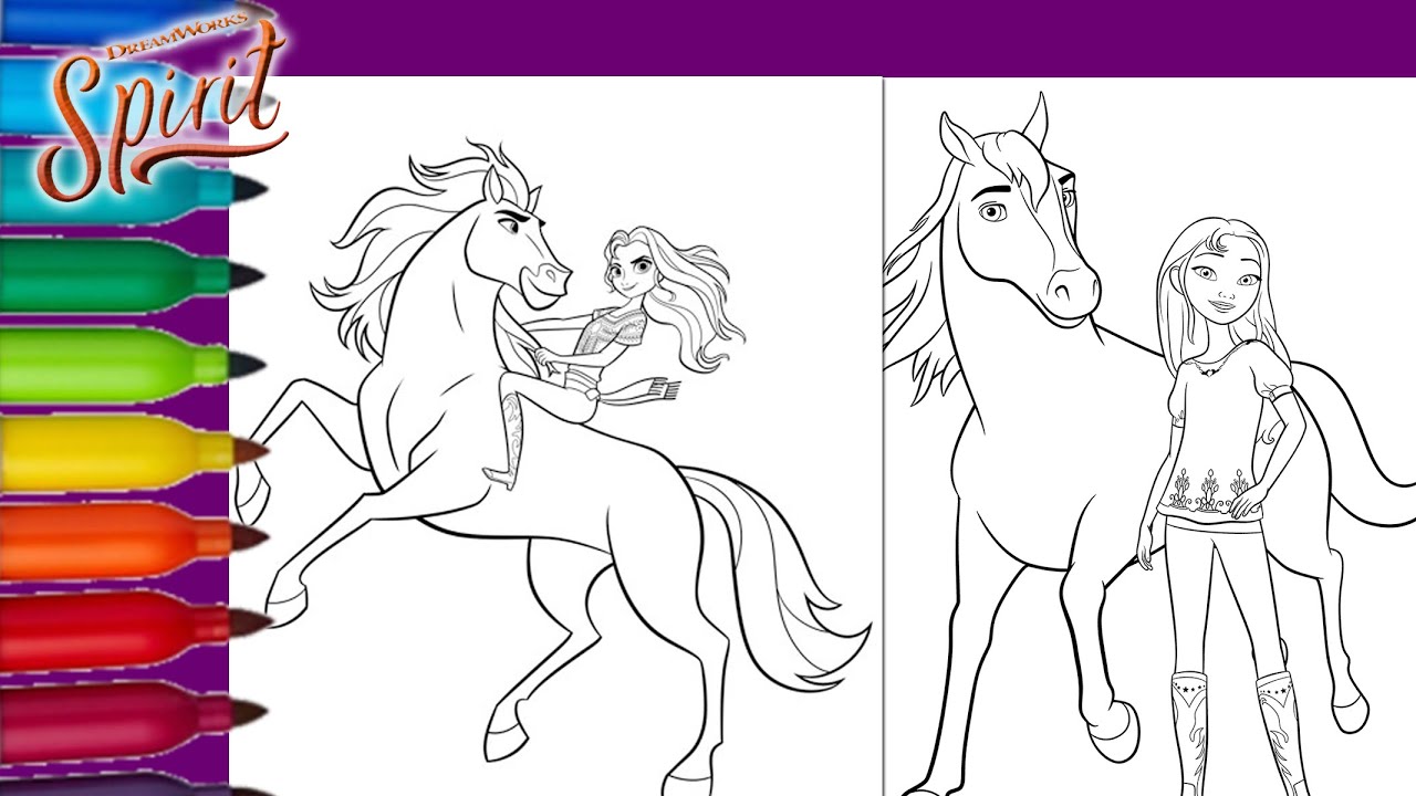 Spirit untaed coloring page