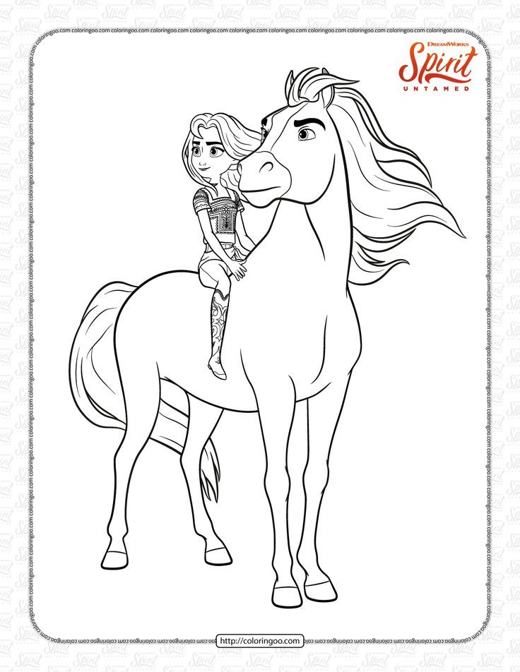 Discover the magic of spirit untamed with printable coloring pages