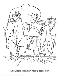 Spirit stallion of the cimarron coloring and activity book coloring books at retro reprints