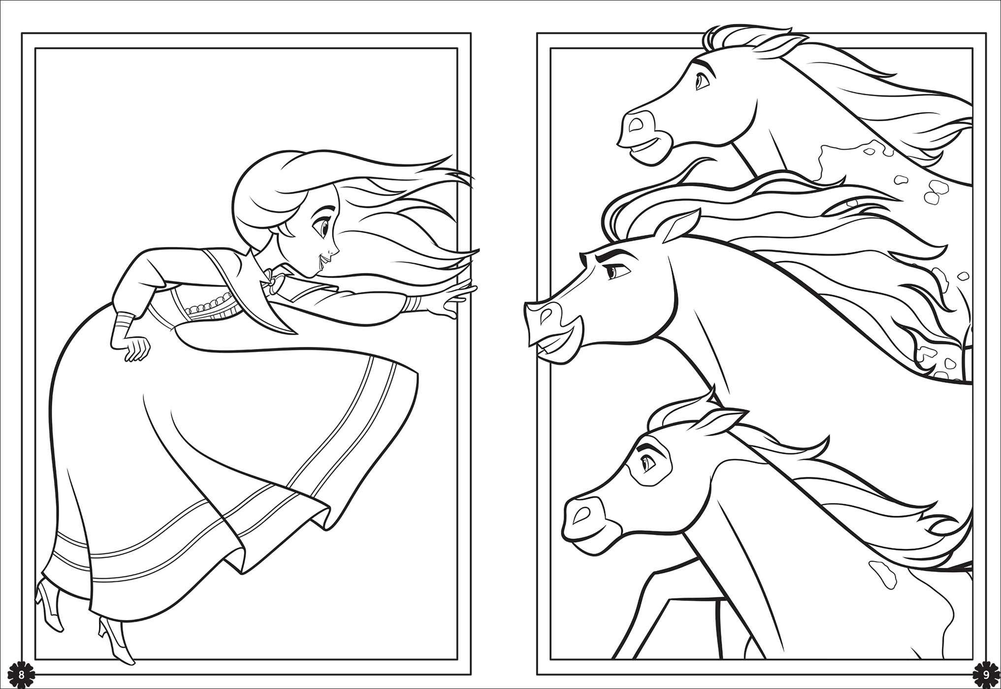 Spirit untamed coloring pages from book