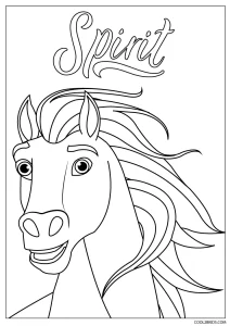 Free printable spirit coloring pages for kids