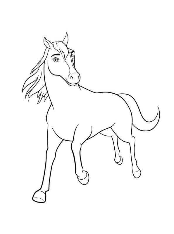 Printable spirit riding free coloring pages