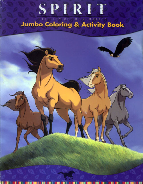 Spirit stallion of the cimarron coloring and activity book coloring books at retro reprints