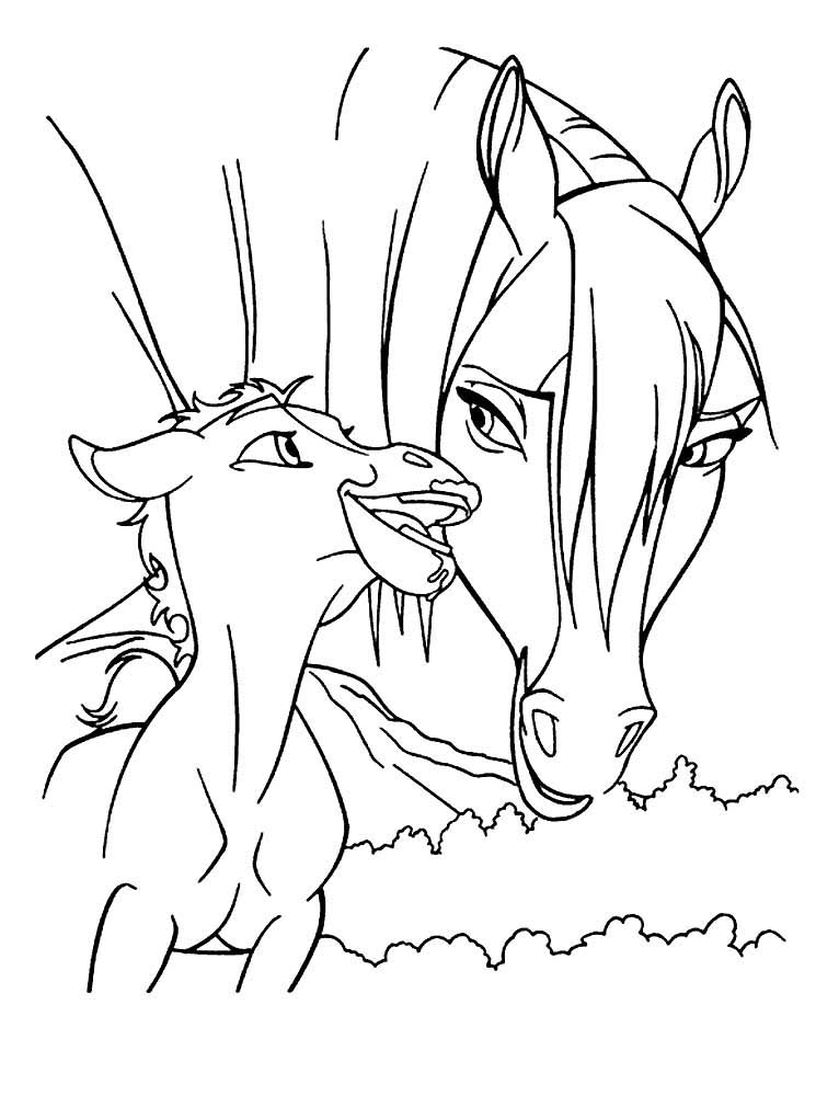 Spirit riding free coloring pages