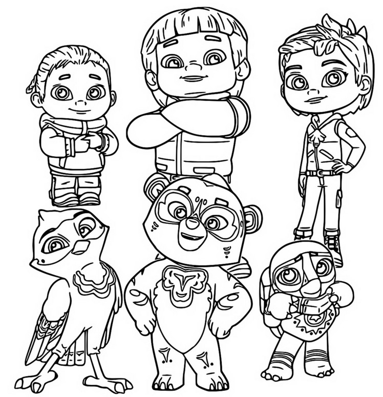 Coloring page flix may spirit rangers