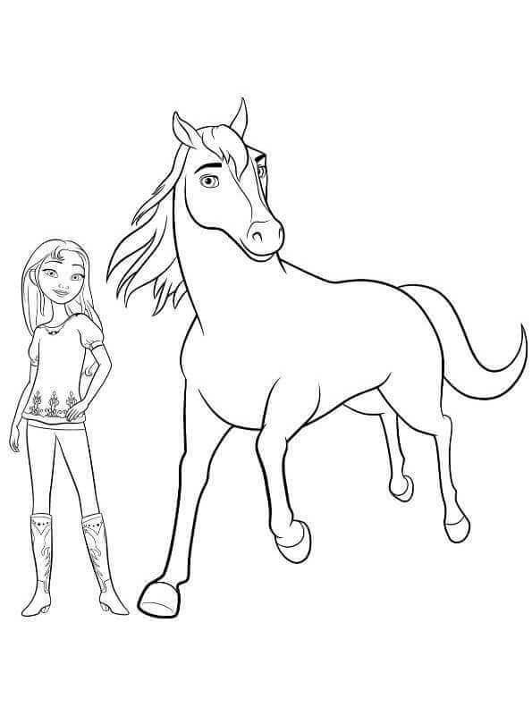 Spirit riding coloring pages printable pdf