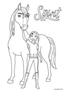 Free printable spirit coloring pages for kids