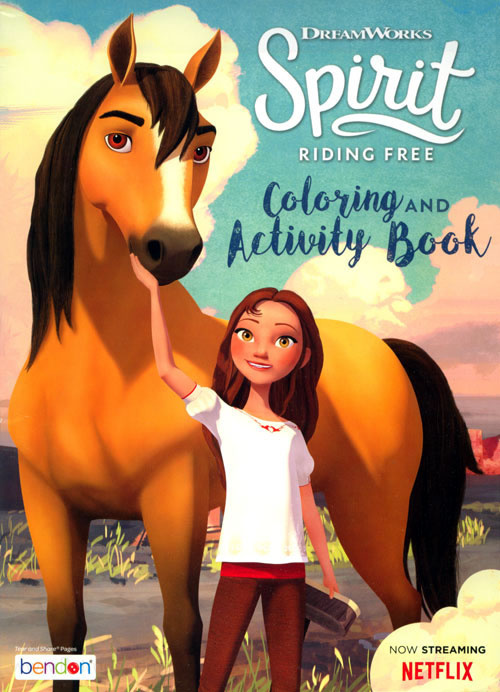 Spirit riding free coloring and activity book coloring books at retro reprints