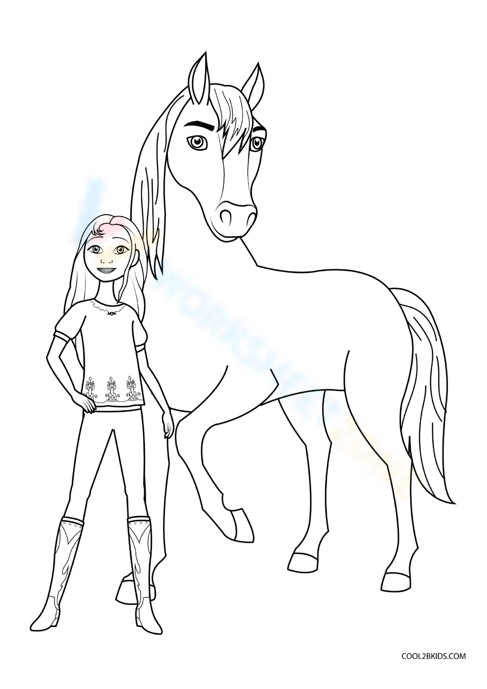 Grade horse coloring pages worksheets