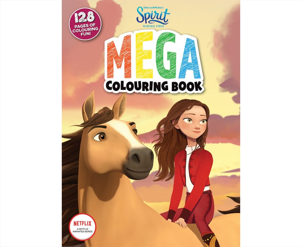 Buy spirit riding free mega colouring book dreamworks online