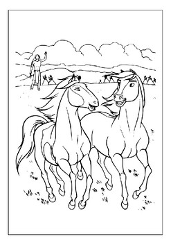 Discover the magic of friendship with printable spirit coloring pages collection