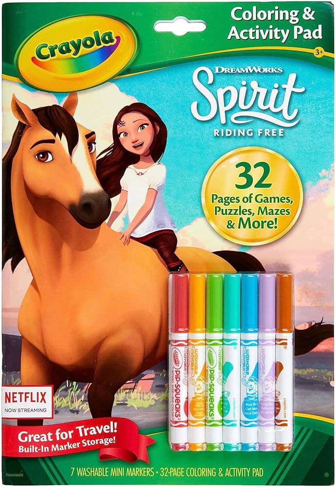 Crayola spirit coloring book with activities coloring pages markers gift for kids multi