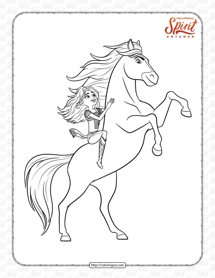 Free spirit untamed pdf coloring book free kids coloring pages coloring books horse coloring pages